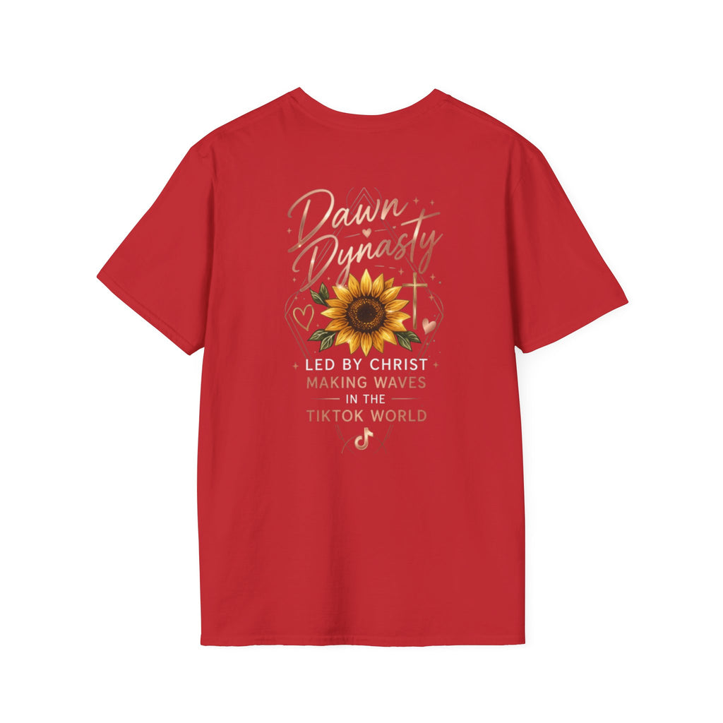 Southern Dawn Sunflower Faith Graphic Tee | Led By Christ Shirt