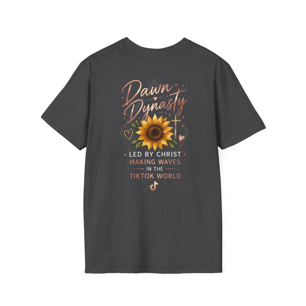 Southern Dawn Sunflower Faith Graphic Tee | Led By Christ Shirt