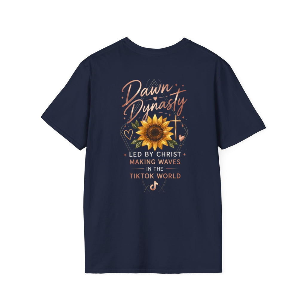 Southern Dawn Sunflower Faith Graphic Tee | Led By Christ Shirt