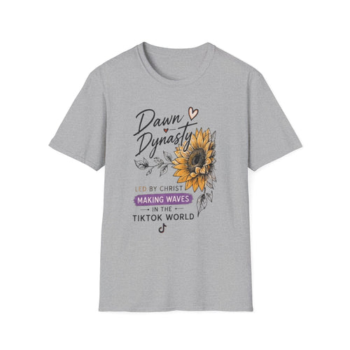 Dawn Dynasty Sunflower Faith Graphic Tee | Christian TikTok Creator Shirt
