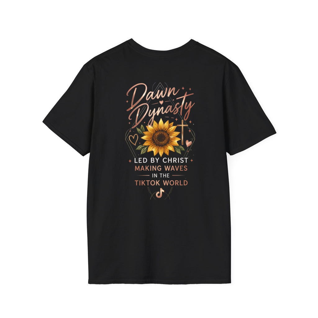 Southern Dawn Sunflower Faith Graphic Tee | Led By Christ Shirt