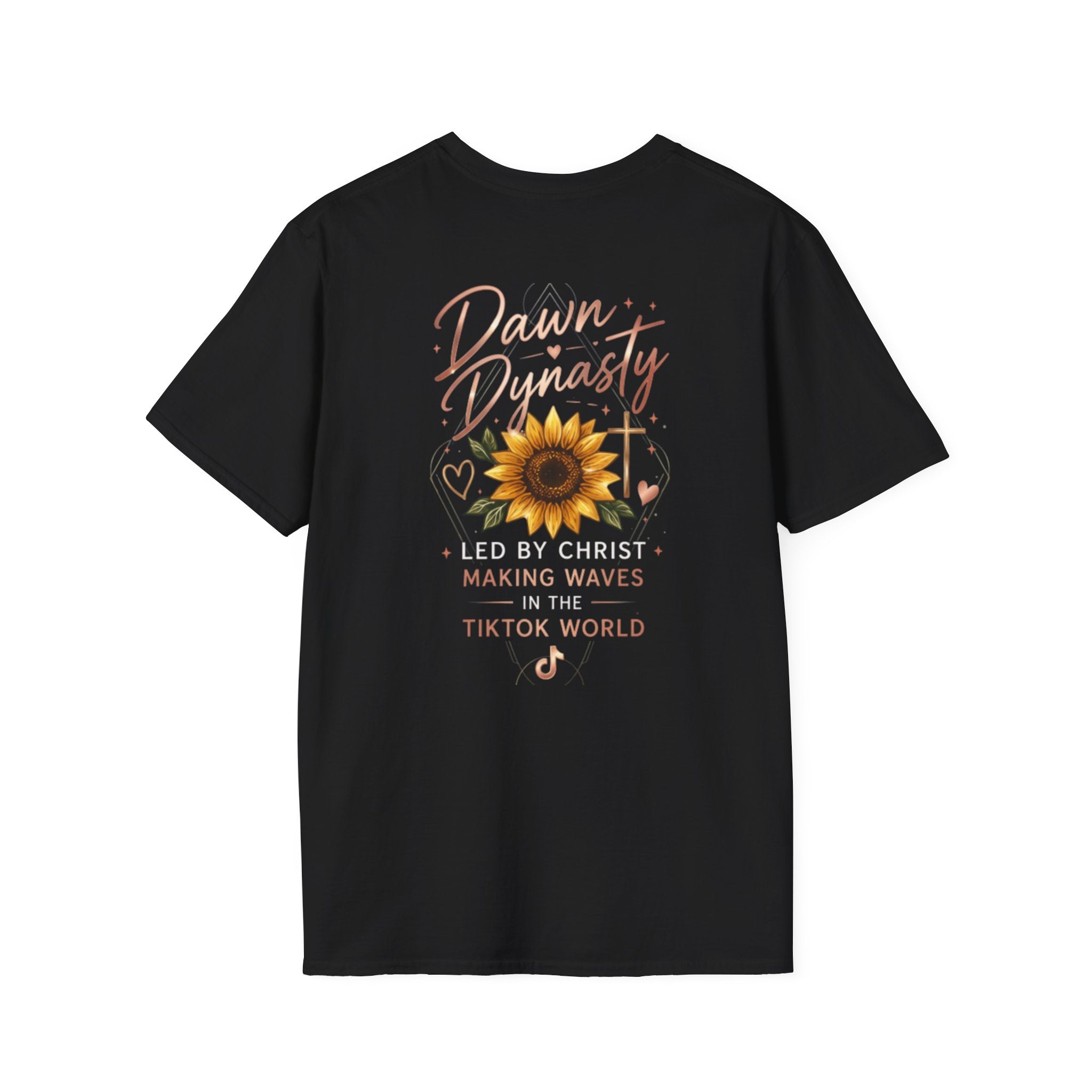 Southern Dawn Sunflower Faith Graphic Tee | Led By Christ Shirt