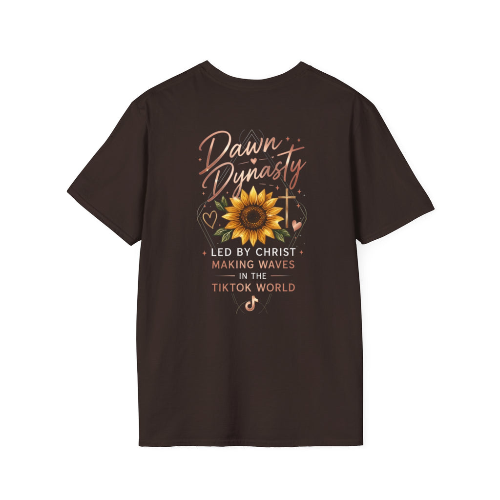 Southern Dawn Sunflower Faith Graphic Tee | Led By Christ Shirt