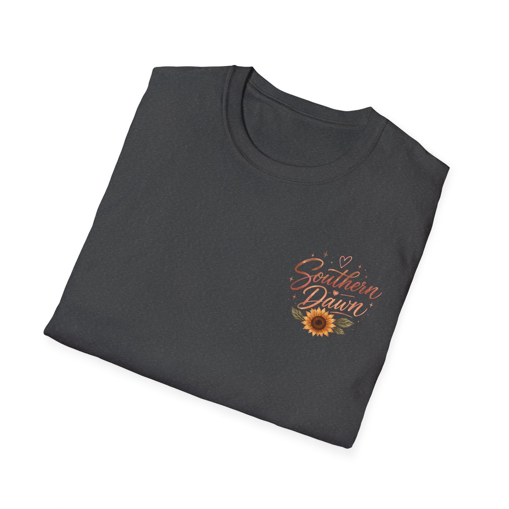 Southern Dawn Sunflower Faith Graphic Tee | Led By Christ Shirt