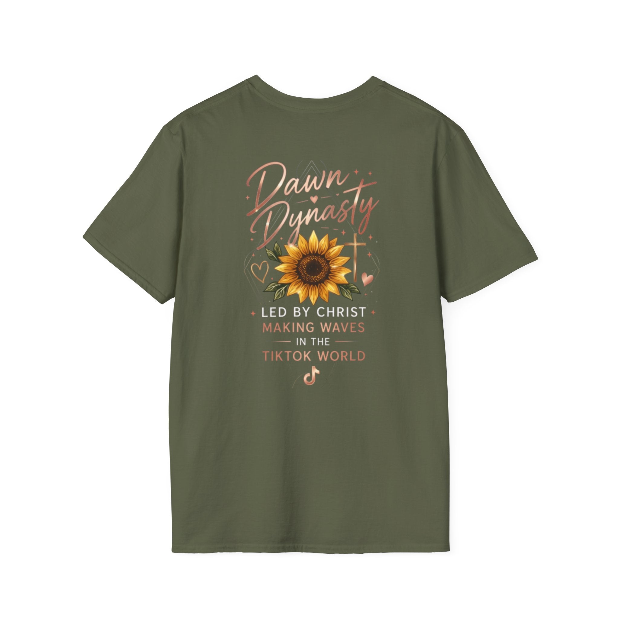Southern Dawn Sunflower Faith Graphic Tee | Led By Christ Shirt